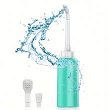 2-Nozzle Portable Cleaning Device, Capable Of Side And Direct Spraying, Travel Cleaning Tool, Squeeze-Type Personal Hygiene Washer, Retractable And Storable, Bathing Accessory - View 6