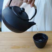 Gr8 Home 5in1 Cast Iron Teapot Set Japanese Tetsubin 800ml Kettle Cups Tea Set - Black - View 2