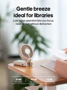 kinscoter 1个可充电1800mAh折叠迷你便携手持风扇，露营旅行配件，空气冷却器，可调节个人小型手持风扇 - 手持 - 查看 8