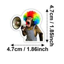 50张趣味猴子贴纸，防水乙烯基材质，成人适用，完美装饰水瓶、笔记本电脑、滑板、手机、剪贴簿、行李箱、吉他、自行车等，可爱动物贴纸套装，青少年和成人可个性化定制物品 - 彩色 - 查看 7