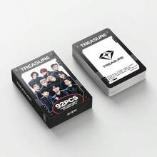 92件/盒 防弹粉墨水 BP SK TWICE（60张LOMO卡+32张贴纸），K-POP粉丝周边，SKZ限量版粉丝商品，照片卡，贴纸，节日礼物 - 彩色 - 查看 4