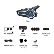 New A3 And A3PRO Helmet Bluetooth Headset Motorcycle Integrated Waterproof Delivery Headset - A3 Hard Wheat - View 10