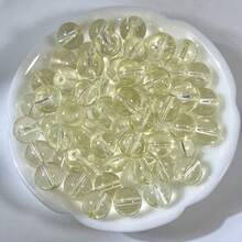 100 hạt cườm thủy tinh trong suốt 6/8/10mm, hạt cườm pha lê, thích hợp để làm đồ trang sức DIY, vòng tay, dây chuyền, móc khóa, dệt may. - Nhiều màu - Xem 6