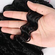 Tóc nối móc sợi siêu nhỏ thủ công dành cho nữ, kiểu sóng sâu, được tách sẵn thành từng lọn nhỏ, mềm mại và thân thiện với da, phù hợp để sử dụng và tạo kiểu hàng ngày. - Natural Black - Xem 9