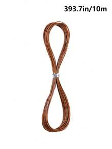 Hilo encerado de 0,5 mm para hacer joyas, hilo para cuentas y manualidades para tejer pulseras, collares, cuerda de poliéster encerada - cuerda encerada - Ver 10