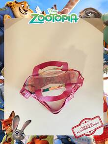 1 Pc Disney Official Licensed Zootopia Pattern Handbag Colorful Sling Bag Drawstring Shoulder Bag Lightweight Handbag - From Verifiable Perfect For Daily/Shopping/Going Out/Valentine's Day - Multicolor - View 5