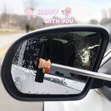 Gạt mưa gương chiếu hậu ô tô bằng thép không gỉ có thể thu gọn, dụng cụ cạo kính cửa sổ ô tô đa chức năng. - A - Xem 2