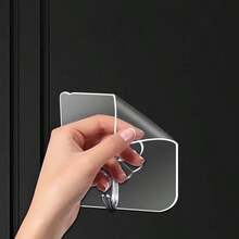 5pcs Transparent Seamless Adhesive Hooks, Wall Hooks, Door Hooks, Key Hooks, Strong Adhesive Wall Hooks For Bathroom, Kitchen, Waterproof, No Drilling, Suitable For Various Surfaces [Random Style] - Clear - View 7