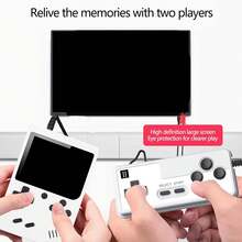 Retro Handheld Games Console Built-In 400 Video Games, Portable Handheld Emulator With 3.0" HD Screen And Rechargeable Battery, Support Connection To TV And 2 Players, Gifts For Boys And Girls - White - View 2