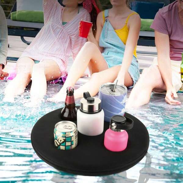 Premium Floating Drink Holder Floating Coaster Pool Beer Drink Holder For Pool Hot Tub Accessories, Beach Essentials, Pool Float