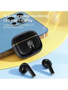 X87 蓝牙耳机 无线耳机 触控游戏耳机 HIFI 立体声降噪耳塞式耳机 带麦克风 无线耳机 带 LED 显示屏 立体声耳机 触控耳塞式耳机 降噪 - 查看 8