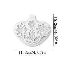 1 khuôn silicon hình hoa tròn, hoa nhọn và lá, dụng cụ trang trí bánh fondant, khuôn silicon, khuôn làm kẹo, cupcake, sô cô la, phụ kiện nhà bếp, dụng cụ làm bánh. - Xem 3