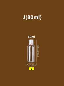 1pc Mini Refillable Plastic Transparent Empty Cosmetic Container Jar, Travel Accessories, Portable Storage Bottle - Clear - View 11