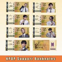 Bộ 10 tờ tiền giả ARIRANG 2026 B/TS Album Support, tiền Won Hàn Quốc giả in hình RM Jin J-Hope Jimin V, thẻ ảnh và thẻ chữ ký idol K-POP ARIRANG Album, kỷ vật SWIM Body To Body, vật phẩm cổ vũ sưu tầm cho ARMY, trang trí sổ lưu niệm, quà tặng sinh nhật lễ hội hoàn hảo cho ARMY & fan K-POP - Nhiều màu - Xem 1