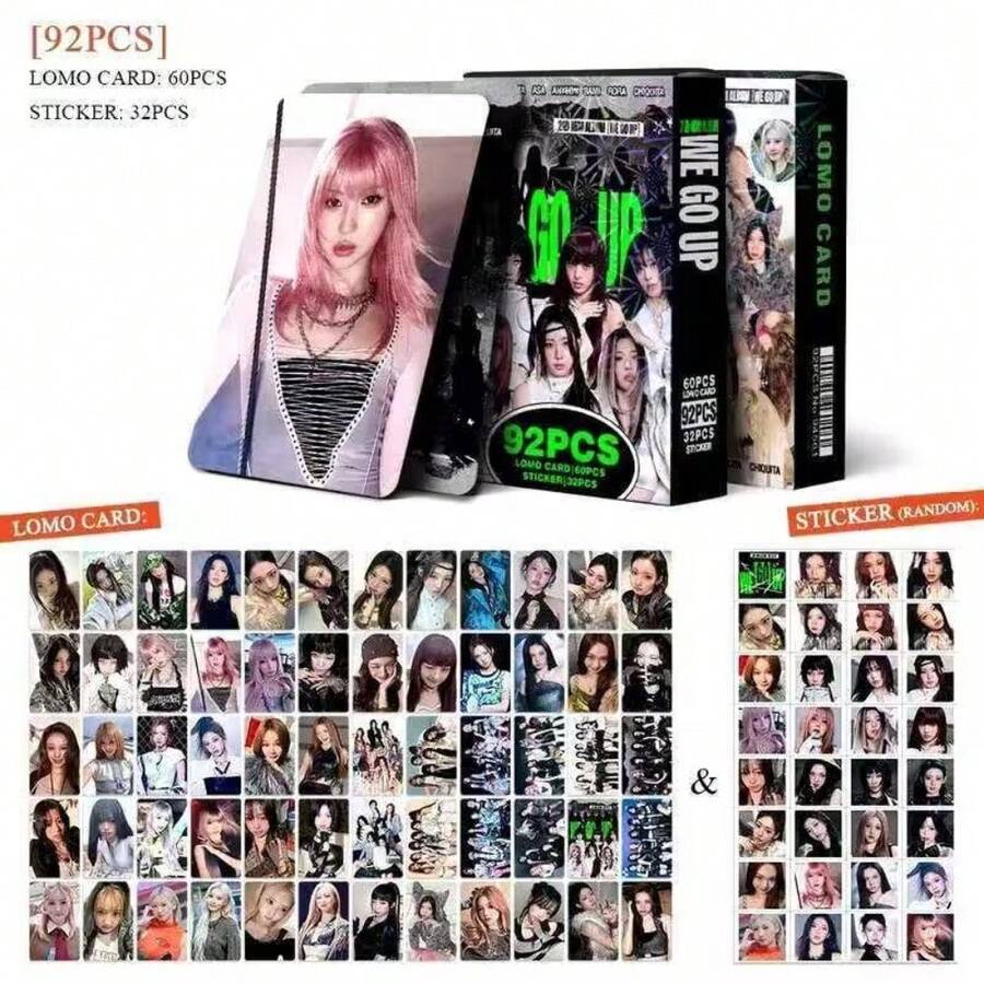 92pcs MONSTER Girl Group Photo Card Set - (LOMO Cards + Mini Stickers), K-POP Fan Exclusive Collectible Gift, Suitable For Album Integration And Peripheral Display, New Album Fan Exchange Cards - Multicolor - View 1