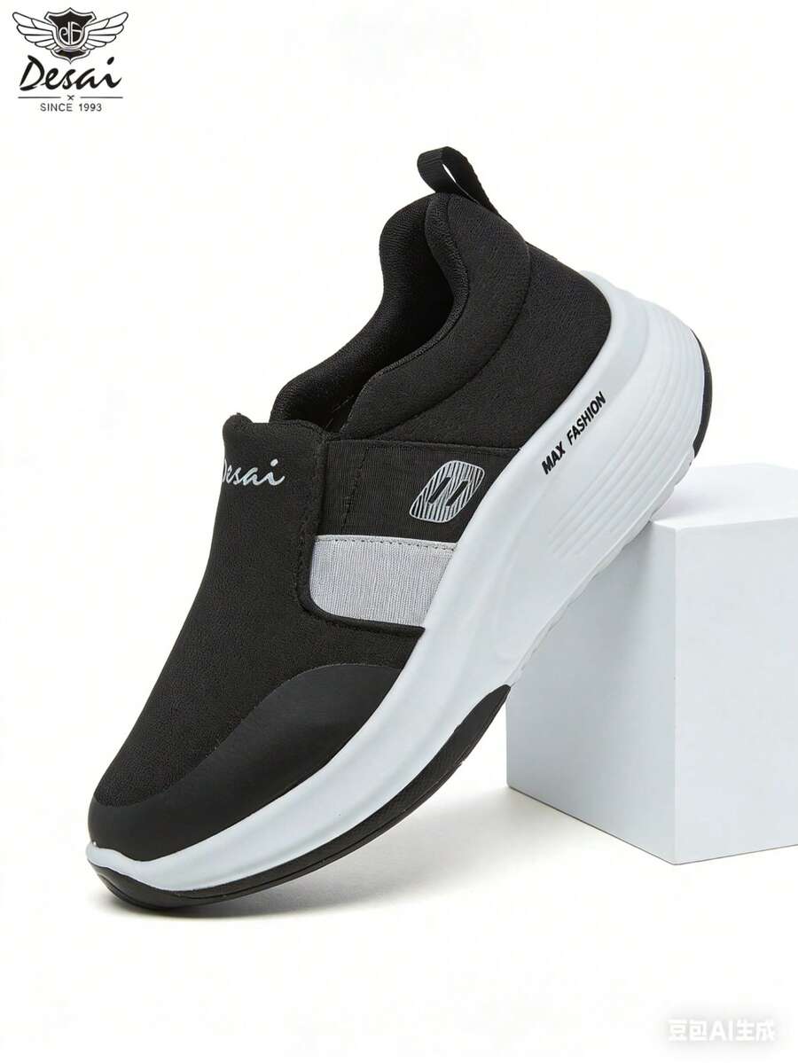 DESAI 1 paire de baskets décontractées à semelle épaisse pour femmes, en maille élastique respirante, avec une semelle souple, légère et antidérapante. Chaussures pour mère