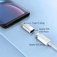 1个USB-C转Lightning适配器，兼容 16/17系列/15/15 Pro/15 Pro Max/Plus、S25/S24/S23、Air，用于数据传输 - 彩色 - 查看 1