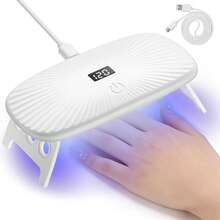 Mini UV LED Nail Lamp, Professional LED Therapy Machine With 4 Timing Modes, Fast Curing Gel Nail Polish, Suitable For Nail Salon Use - White - View 8