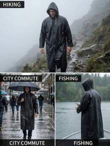 一件防水EVA连帽雨衣，可调节帽檐，纽扣闭合，轻便易携，防水防风，是户外徒步、骑行、旅行、园艺、旅行必备、便携必备、海滩必备、毕业季、毕业典礼、毕业礼物、祝贺毕业、毕业派对、户外必备、旅行便携、徒步必备、露营必备、便携工具、夏季必备、夏季便携等场合的理想之选。 - A - 查看 8