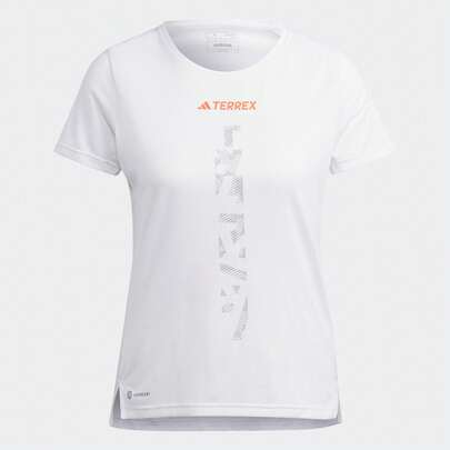 Adidas Áo thun nữ tay ngắn cổ tròn thoải mái, thích hợp cho hoạt động thể thao ngoài trời, chạy bộ HT9415