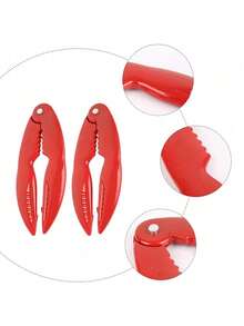 1 buc clemă din plastic în formă de crab. Ustensile de bucătărie, clemă de nuci, gadget de bucătărie, cracker pentru crab și homar, mașina de spălat vase, ușor de curățat, potrivit pentru reuniuni de familie și petreceri cu fructe de mare, design compact și confortabil, perfect pentru iubitorii de fructe de mare. Practic. Instrument pentru fructe de mare, elegant și funcțional. - Vizualizare 8