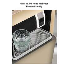 2Pcs Refrigerator Water Drip Tray Catcher Trapezoidal Silicone Refrigerator Drip Tray Catcher For GE For Samsung Grey,Organizer Frigo  Frigorifero - View 5
