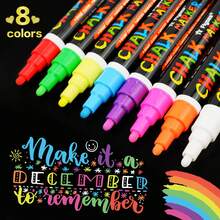 10 piezas de marcadores fluorescentes borrables, tiza líquida lavable y de borrado en húmedo, adecuada para pizarras, letreros de pizarra, pizarras blancas, ventanas de vidrio LED, pintura de ventanas de automóviles, resaltadores de tiza para publicidad - Conjuntos - Ver 9