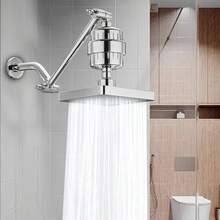 1 Set 6-Inch High Pressure Rain Shower Head With 15-Level Filter System And 11-Inch Adjustable Shower Arm Extension, For Shower Use Only - 3-piece Filter Set - View 5