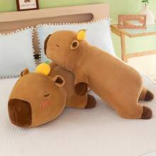 BLUESLEMON Realistic Plush Large Capybara Plush Doll, Comfortable Animal Doll, Perfect Gift For Animal Lovers, Durable Mixed Material, Suitable For Home Sofa Decor, New Year & Easter Gift - Multicolor - View 6