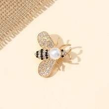 Elegante Bienen-Brosche, luxuriöse Ansteckblume für den Revers, rutschfestes Anzug-Accessoire - Verschiedenfarbig - Übersicht 4