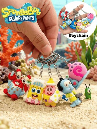  Móc khóa DIY hình hoạt hình SpongeBob SquarePants, kiểu dáng và màu sắc ngẫu nhiên, chất liệu cao su mềm, trang trí nhà cửa, mặt dây chuyền túi xách đôi dễ thương dành cho người hâm mộ, mặt dây chuyền túi xách đôi bằng cao su mềm dễ thương, vật trang trí tiệc tùng tuyệt vời nhất, quà tặng cho bạn bè, phụ kiện DIY, đồ trang trí, quà tặng tiệc tùng, trang trí tiệc tùng tuyệt vời nhất, quà tặng bạn bè. Hình ảnh chỉ mang tính chất tham khảo, sản phẩm thực tế sẽ khác.