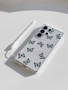 1 ốp lưng điện thoại TPU mềm trong suốt chống rơi với in UV, kèm 1 dây đeo silicon màu trắng, họa tiết bướm xanh, tương thích với iPhone 7/8/7 Plus/8 Plus/X/XS/XR/XS Max/11/11 Pro/11 Pro Max/12/12 Pro/12 Pro Max/12 Mini/13/13 Pro/13 Pro Max/13 Mini/14/14 Pro/14 Pro Max/14 Plus/15/15 Pro/15 Pro Max/15 Plus/16/16 Pro/16 Pro Max/16 Plus/17/17 Pro/17 Pro Max/Air, Honor 400/400 Pro/500/500 Pro, Galaxy - Nhiều màu - Xem 7