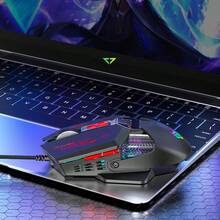 APAYADO T4 Wired Gaming Mouse / Lightweight Paracord Cable / USB Interface / RGB Backlight / Suitable For Gamers & Office Use - View 5