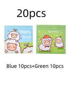 40pcs Lamb Pattern Baking Bags, Cartoon Self-Sealing Bags, Chocolate Date Sugar Bags, Holiday Party Food Packaging Accessories - Multicolor - View 10