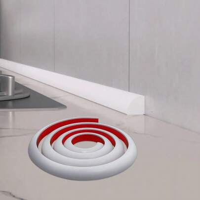 1 thanh nẹp trang trí góc tường tự dính linh hoạt, dài 2m/78.74in, chống thấm nước, có thể uốn cong, dùng cho góc tường, cầu thang, mép tủ.