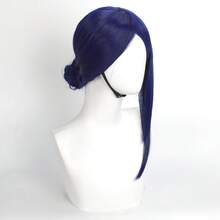 Tóc giả cosplay màu xanh đậm Yewell, phụ kiện đội đầu nhập vai, dòng sản phẩm hàng ngày, phụ kiện cosplay Nhật Bản đa năng, phù hợp cho các buổi tiệc riêng, nhập vai hàng ngày và Halloween. - Màu xanh hải quân - Xem 6