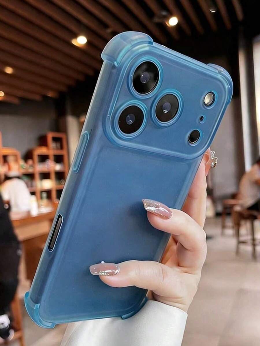适用于三星/传音/17 Pro Max、17、16、15、14、13、12 Pro Max、11 Pro Plus Mini 的高级磨砂哑光半透明保护壳，防摔防震后盖