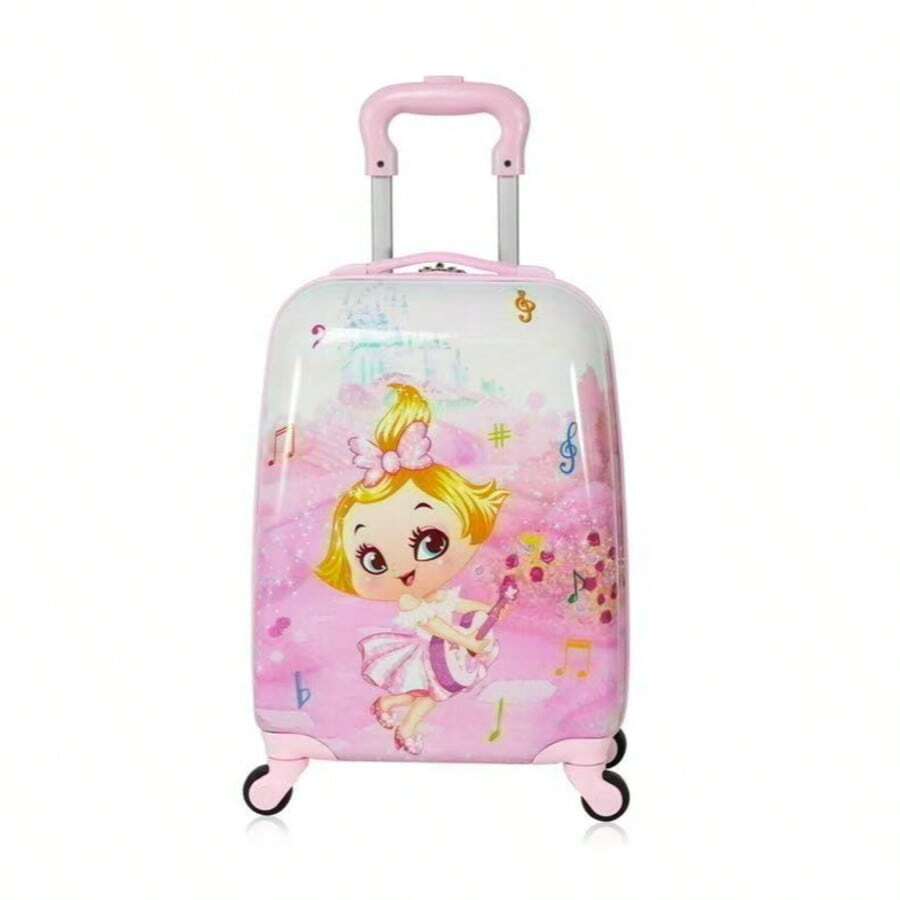 Children's Suitcase, 18 Inches, 4 Wheels, Easy To Use - Pink - View 1