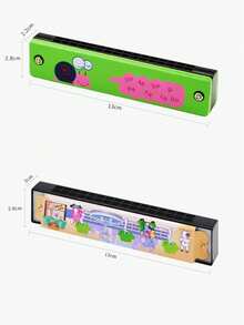 High-Quality C-Key Harmonica - Polished And Durable Hard Case - Suitable For Beginners, Professionals, And As A Gift Choice For Halloween And Christmas - Multicolor - View 9