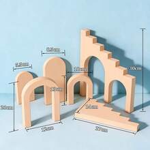 Ladder Geometry Photography Backdrops Door Hole Type Cube Photo Background Props Set Cosmetics Jewelry Pose Decoration - View 8