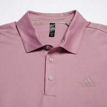 Adidas Áo Polo nam tay ngắn thoải mái, in logo, kiểu dáng thường ngày, JD5218 - màu tím xám - Xem 2
