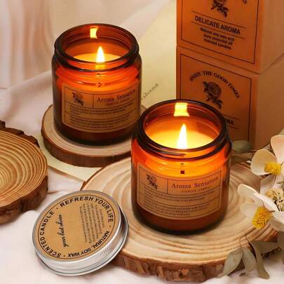 1 cây nến thơm hương hoa oải hương, nến thơm hương hoa oải hương dùng trong nhà, nến trị liệu bằng hương thơm, nến hữu cơ, nến sáp đậu nành, nến trong hũ, nến thơm hương mùa thu, giảm căng thẳng, thiền định, yoga.