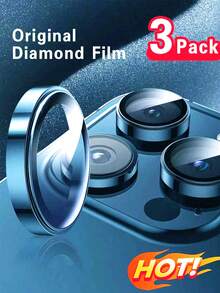 3 miếng phim bảo vệ ống kính máy ảnh Apple tương thích với iPhone 16e, 16 Pro Max/ 16 Pro/ 16/ 16 Plus, 15 Pro Max/ 15 Pro/ 15/ 15 Plus, 14 Pro Max/ 14/ 14 Pro/ 14 Plus, 13 Pro Max/ 13/ 12/ 11 Quà tặng sinh nhật, gia đình, bạn bè Hợp kim kim loại với kính cường lực toàn bộ, bảo vệ ống kính, phụ kiện điện thoại Chống nước Chống sốc Chống rơi Chống rơi Chống trầy xước Chống vân tay - Màu xanh lam - Xem 13