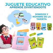 ELE-GATE Juguetes Educativos De Tarjetas En Inglés Con 112 Palabras - Rosa - Ver 1