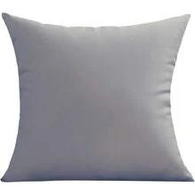 1 buah Sarung Bantal Lempar Tahan Air untuk Luar Ruangan, Sarung Bantal Persegi Dekoratif untuk Teras dan Sofa - Light Grey - View 11