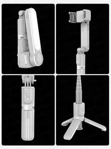 TOKQI L09 手機雲台穩定器，360° 多角度旋轉手機支架，藍牙遙控自拍棒三腳架，可調補光燈，長效電池續航，相容 iOS Android，防抖 Vlog 直播、度假旅行、戶外活動適用 - 查看 11