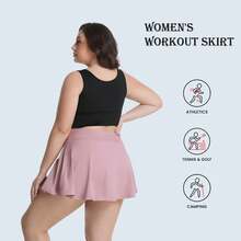 3 Pack Women's Active Performance Skort Plus Size Tennis Skirt With Pockets High Waisted Golf Skort Inner Shorts For Athletic Skorts Lightweight Skirt Workout Pickleball Yoga Sports - Nhiều màu - Xem 4
