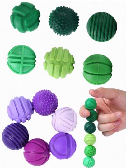 6pcs Magnetic Sensory Fidget Balls Toys, Silicone Coated Stress Relief Balls, Suitable For Adults And Teenagers, Hand Relaxation And Anxiety Relief, Suitable For Autism, ADHD, Anxiety Disorder, Great Gift Filler For Women, Men, Teens, Fun Magnetic Balls, Perfect As Adult Hand Massager Gift, Suitable For Thanksgiving, Birthday, Christmas And Other Occasions