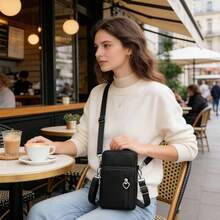 Nylon Crossbody Bag, Small Phone Shoulder Bag, Outdoor Sports Arm Bag, Unisex Messenger Bag, Adjustable Shoulder & Wrist Strap - Multicolor - View 2