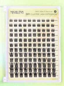 Kit Ekstensi Bulu Mata Klaster DIY MKHLINA, Bulu Mata Palsu Tunggal D-Curl Berbentuk Melebar dengan Panjang Campuran 8-18mm, Bulu Mata Lembut, Ringan, dan Dapat Digunakan Kembali, Klaster Bulu Mata Tersegmentasi untuk Ekstensi Bulu Mata - D - View 15